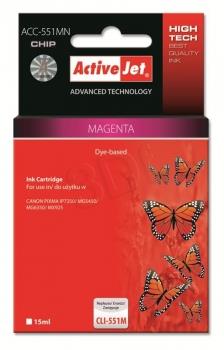 Ink ActiveJet ACC-551MN | Magenta | 10 ml | Canon CLI-551M