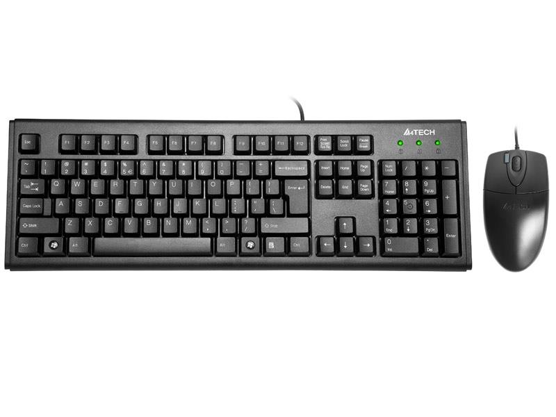 Keyboard+mouse A4-Tech KM-72620D USB Black klaviatūra