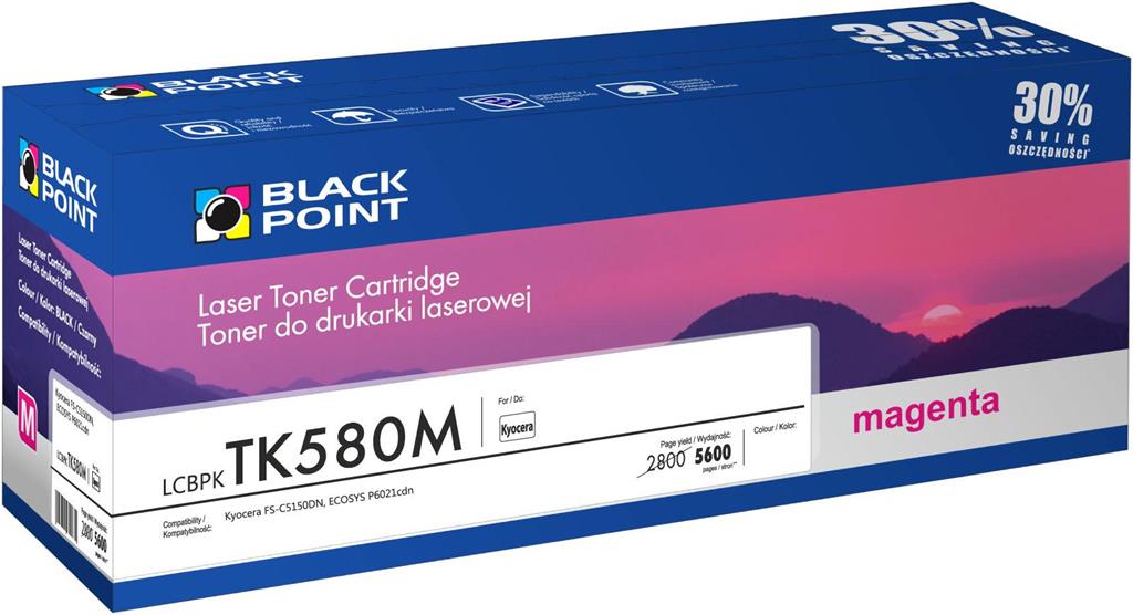 Toner Black Point LCBPKTK580M | magenta | 5600 pp | Kyocera TK-580M