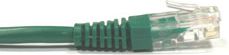 Netrack patch cable RJ45, snagless boot, Cat 5e UTP, 0.5m green kabelis, vads