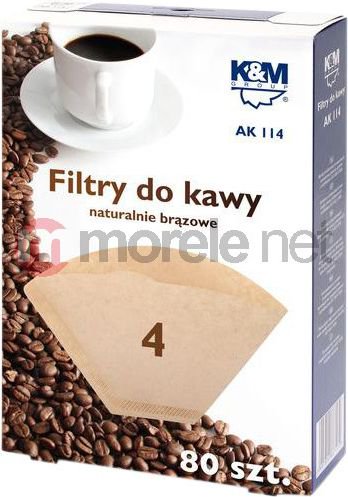 Konig & Meyer Filtry do kawy AK114 r. 4 80szt. AK114ROZMIAR4(80SZTUK) (578646000000) piederumi kafijas automātiem