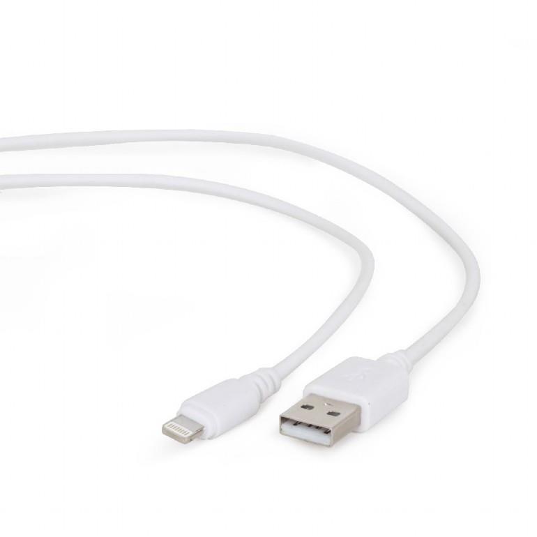 Gembird USB to 8-pin sync and charging cable, white, 1m USB kabelis