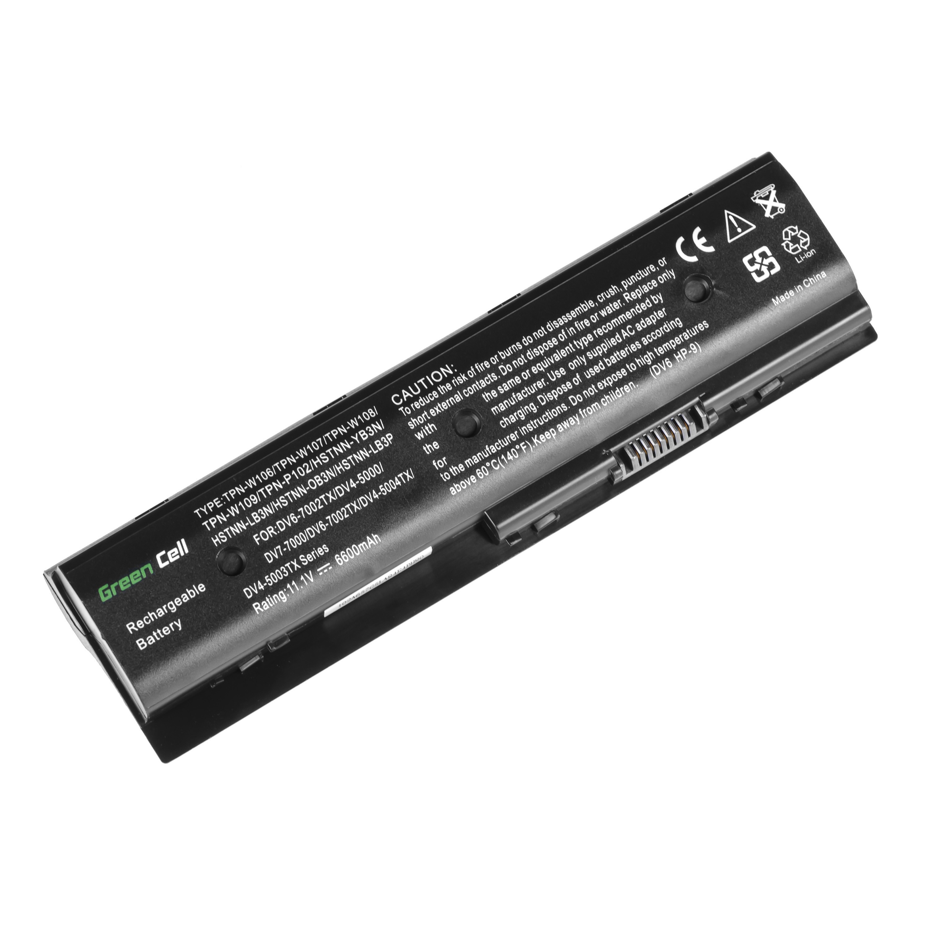 Green Cell Battery for HP Pavilion DV6-7000 DV7-7000 M6 / 11,1V 6600mAh akumulators, baterija portatīvajiem datoriem