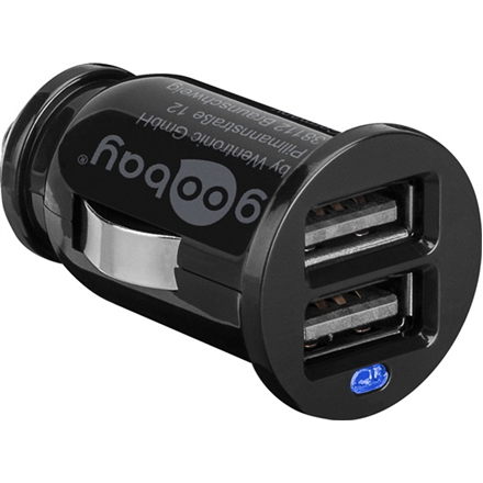 Twin USB Car Charger (2x USB) OEM Goodbay Dual USB car charger 2,1A 5 V iekārtas lādētājs