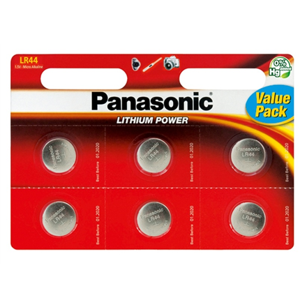 Panasonic LR44, Micro Alkaline, 1 pc(s) Baterija