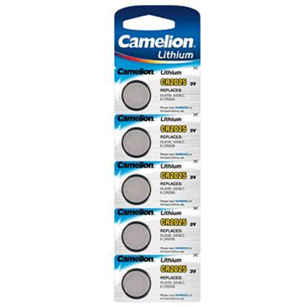 Camelion CR2025, Lithium, 5 pc(s) Baterija