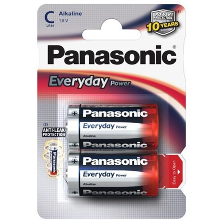 Panasonic C, Alkaline, 2 pc(s) Baterija