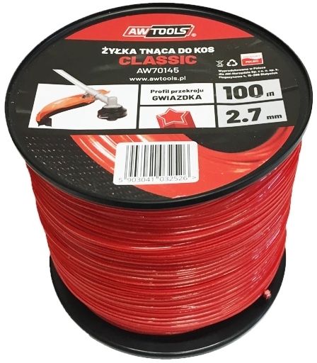 AWTools Zylka tnaca CLASSIC 2,7x100m okragla (AW70139) AW70139 (5903041032465) vīriešu skuvekļu piederumi