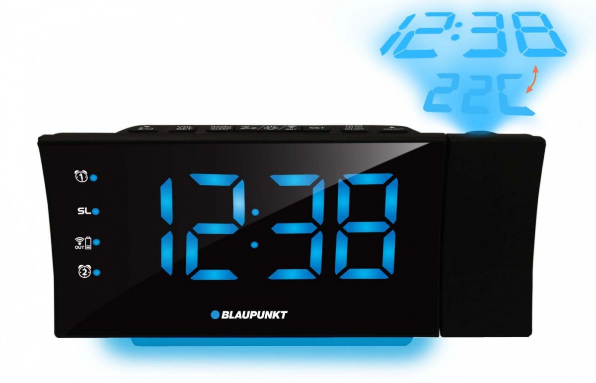Blaupunkt CRP81USB alarm clock Digital alarm clock Black radio, radiopulksteņi