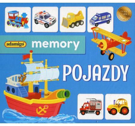 Adamigo Memory pojazdy (GXP-630506) GXP-630506 (5902410007257) galda spēle