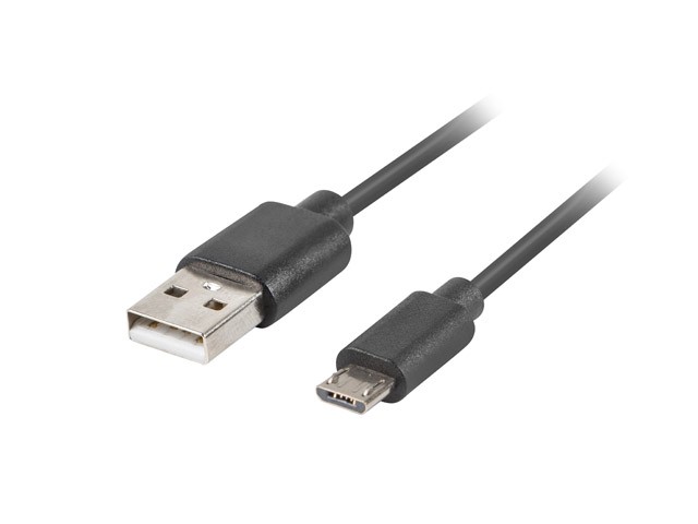 Lanberg cable Quick Charge 3.0, USB Micro-B(M)->A(M) 3M Black USB kabelis