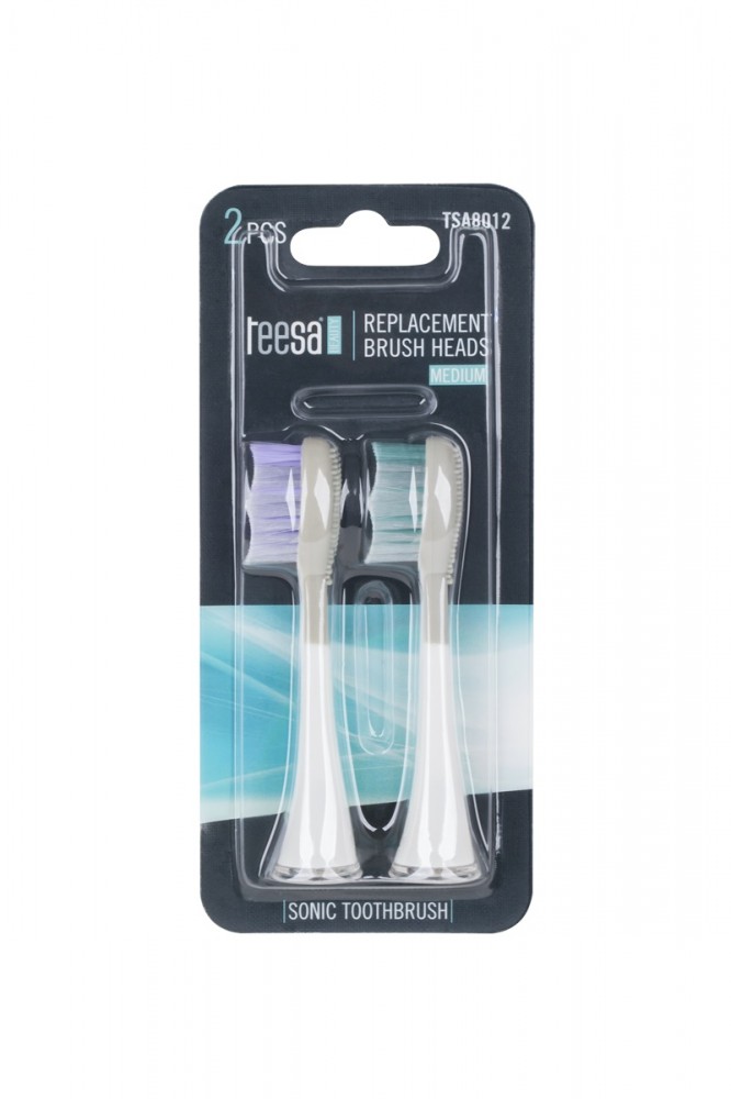 Teesa TSA8012 Medium head for Sonic and Sonic Pro toothbrushes, 2 pcs. mutes higiēnai