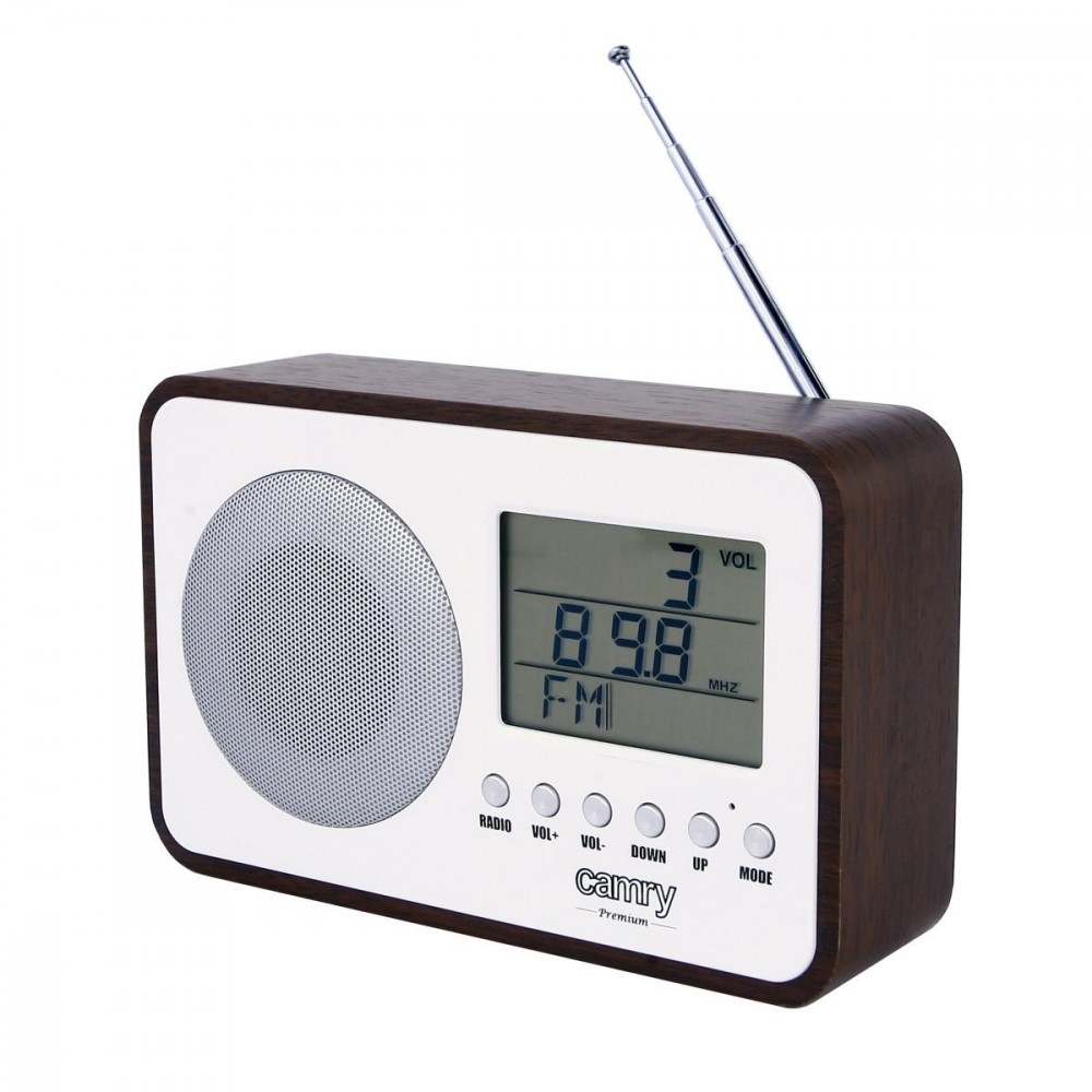 Camry Digital Radio CR 1153 White/woden, 5 W aksesuāri Mazās sadzīves tehnikas