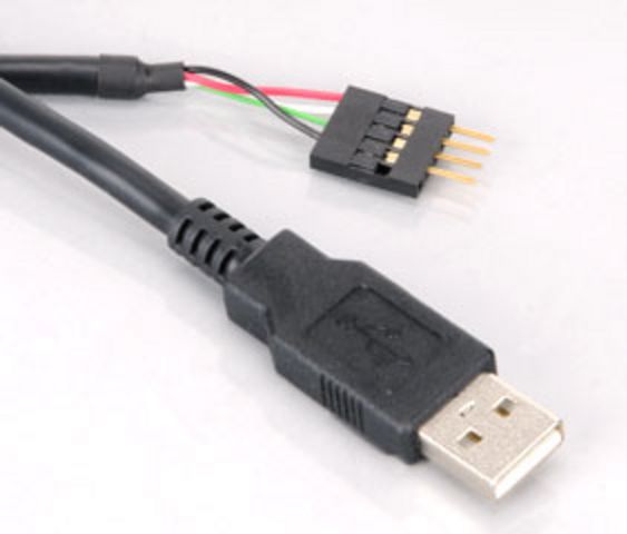 Akasa USB zew. - USB wew., 0.4m, Czarny (EXUSBIE40) EXUSBIE40 (4710614530102) kabelis datoram