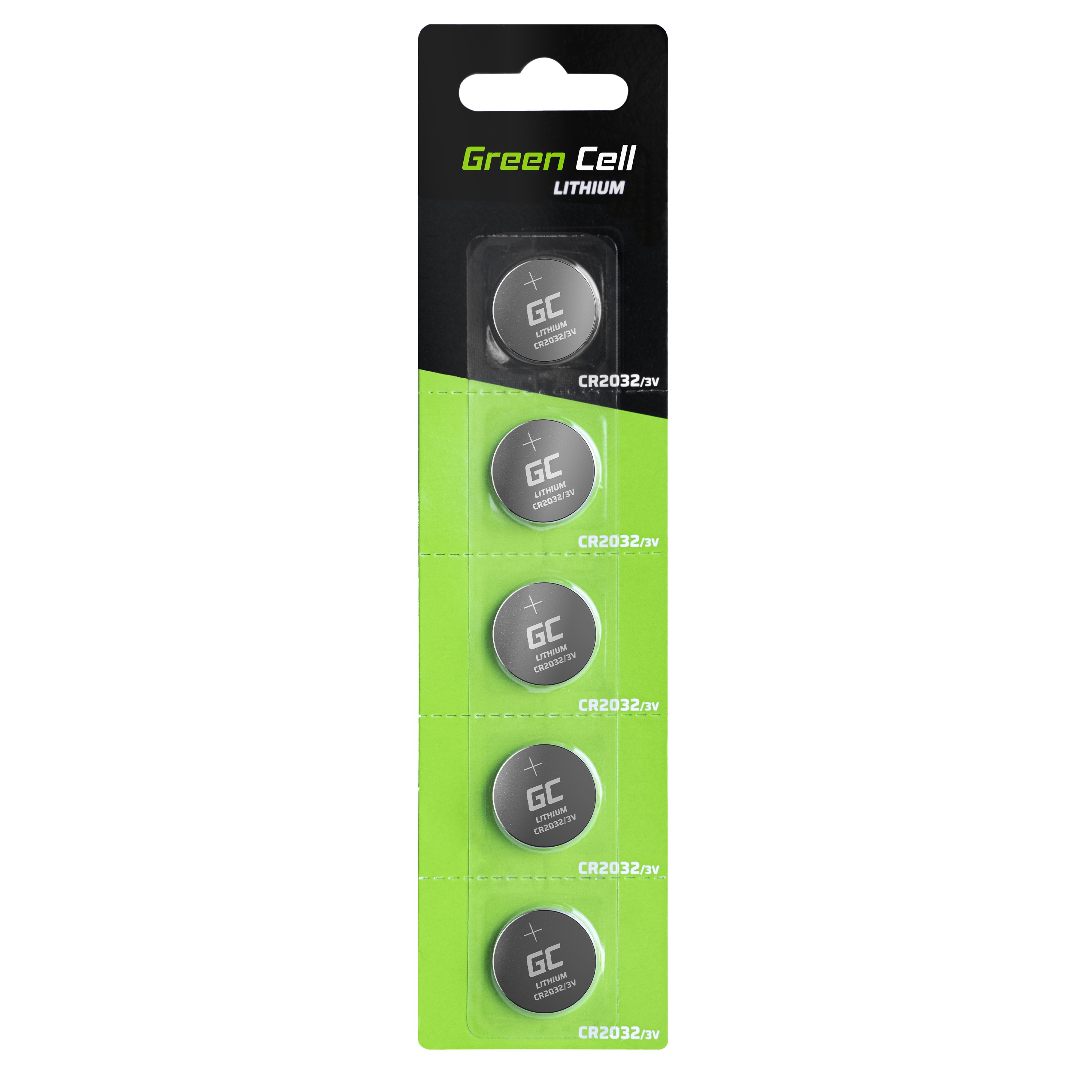 Green Cell Blister 10x Lithium Battery CR2032 3V 220mAh Button Baterija