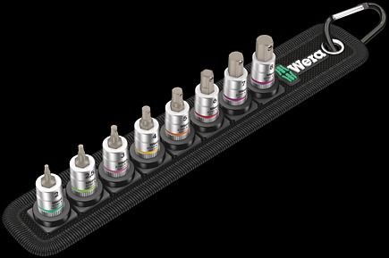 WERA Belt A 2 Zyklop bit socket set w. holding function 1/4  dr.