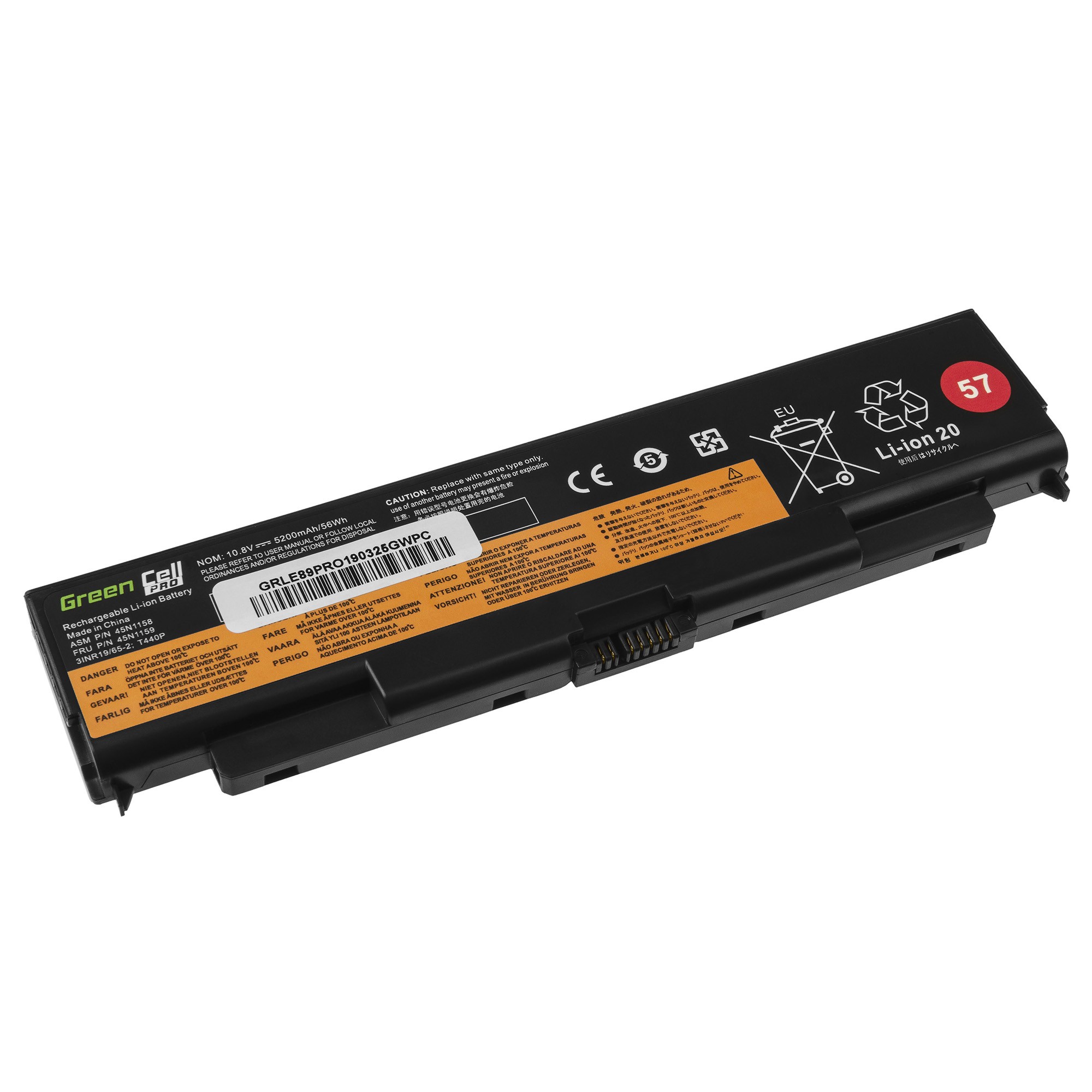 GREENCELL Battery for Lenovo T440P aksesuārs portatīvajiem datoriem