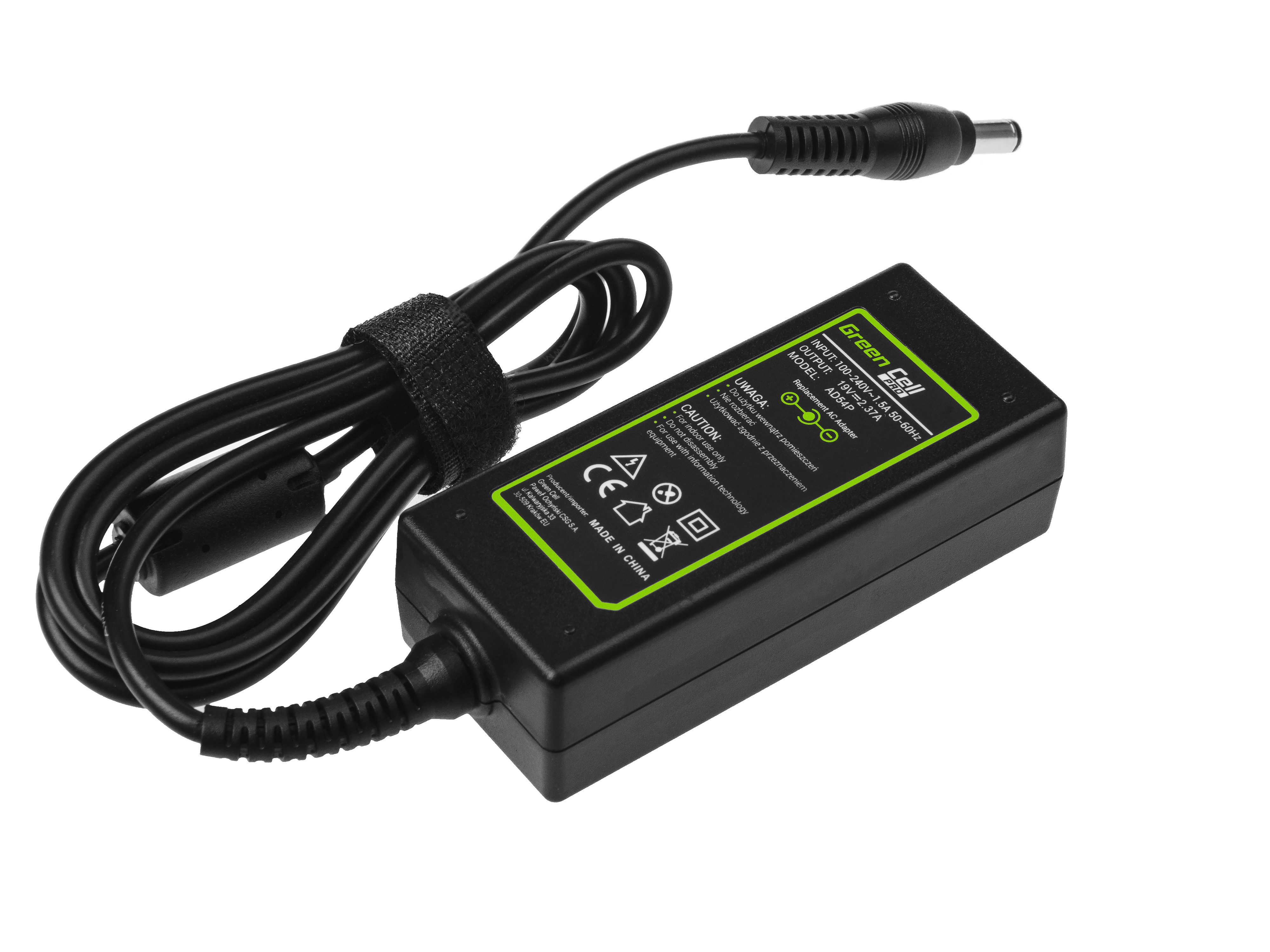 Green Cell PRO Charger  AC C50D C75D C670D C870D U940 U945 Portege Z830 Z930 19V 2.37A 45W portatīvo datoru lādētājs