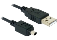 Kabel USB Delock USB mini 2.0 4 pin mitsumi 1,5m 82113 USB kabelis