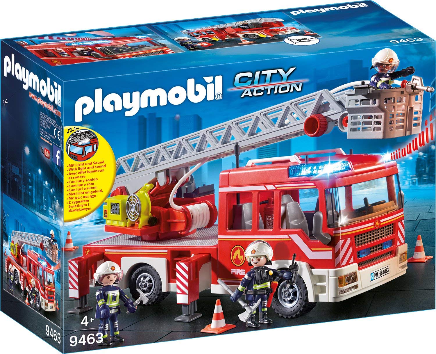 Playmobil City Action Fire truck with ladder (9463) bērnu rotaļlieta