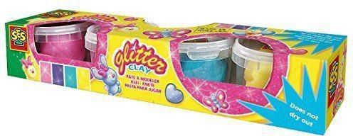 SES Play-Doh Set - 4 Glitter Colors konstruktors