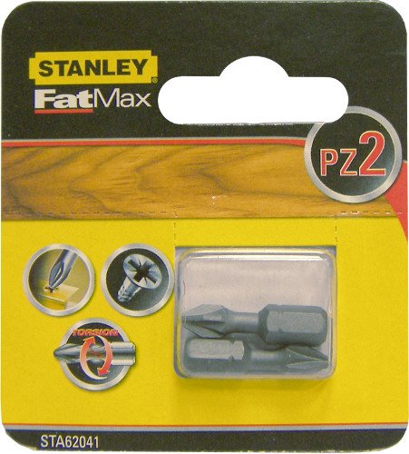 Stanley Koncowki wkretarskie PZ2/25mm 2szt. (62-041) STA62041 (5035048372074)