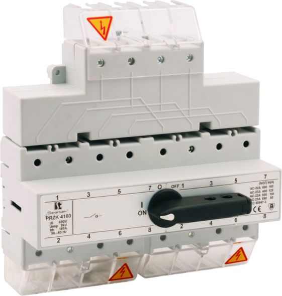 Spamel Przelacznik siec-agregat 160A 4P (PRZK-4160W02) PRZK-4160W02 (5907723010178) komutators
