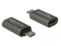 DeLOCK 65927 cable gender changer USB 2.0 Micro-B USB Type-C Anthracite