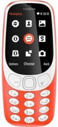 Nokia 3310 (2017) Red, 2.4 &quot;, TFT, 240 x 320 pixels, 16 MB, Dual SIM, Micro-SIM, Bluetooth, 3.0, USB version microUSB 2.0, Built-in Mobilais Telefons
