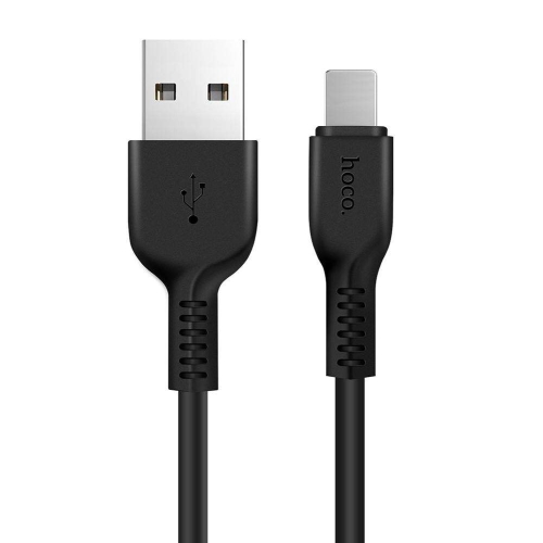 Hoco X20 Ultra Izturīgs-Mīksts Type-C uz USB 2.4A Datu & Ātrās Uzlādes kabelis 3m Melns USB kabelis