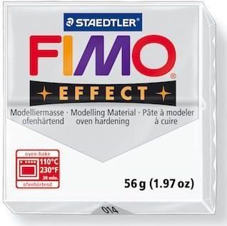 Staedtler Masa Fimo Effect 56g 014 bialy przezroczysty (185289) 185289 (4006608809959) materiāli konstruktoriem