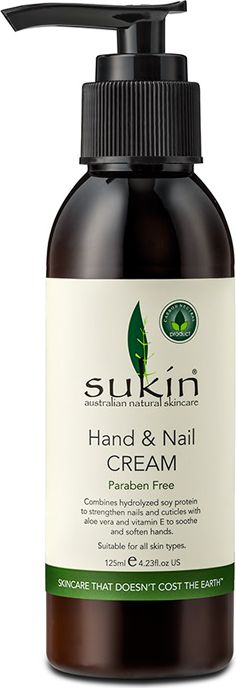 Sukin Nawilzajacy roslinny krem do rak i paznokci Hand and Nail Cream 120ml SUK02427 (9327693002427) kosmētika ķermenim