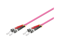 LWL Patchkabel ST -> ST 5.00m Multimode Duplex OM4 apgaismes ķermenis