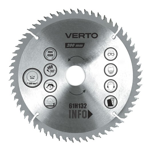 Verto Pila tarczowa 450x30mm 60Z 61H150 61H150 (5902062634566) Elektriskais zāģis