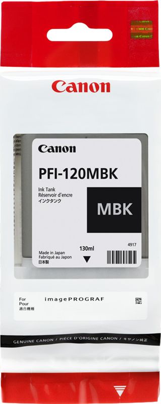 Tusz Canon Tusz PFI-120MBK (matte black) 150577 (4549292112283) kārtridžs