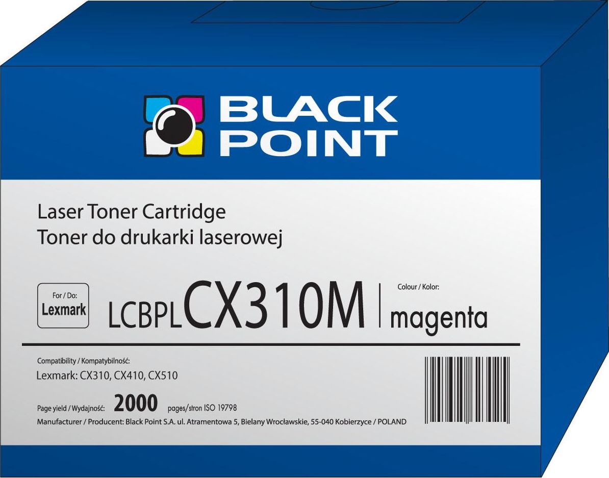Toner Black Point LCBPLCX310M Magenta Zamiennik 80C2SM0 (BLLOPCX310MBW) BLLOPCX310MBW (5907625623148) toneris