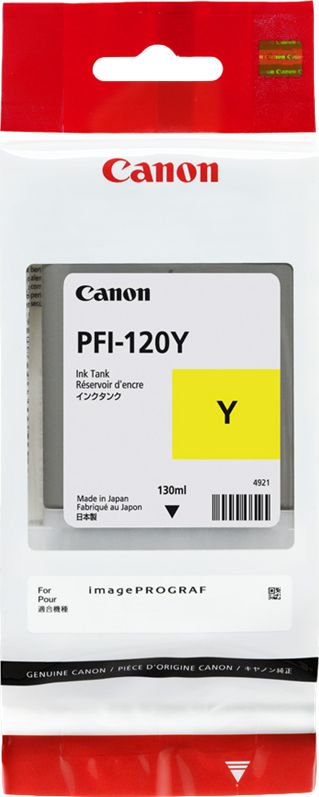 Tusz Canon Tusz PFI-120Y (yellow) 150581 (4549292112375) kārtridžs
