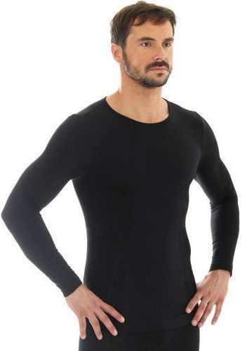 Brubeck Koszulka meska z dlugim rekawem COMFORT WOOL grafitowa r. XL (LS11600) 4773644 (5902487047408)