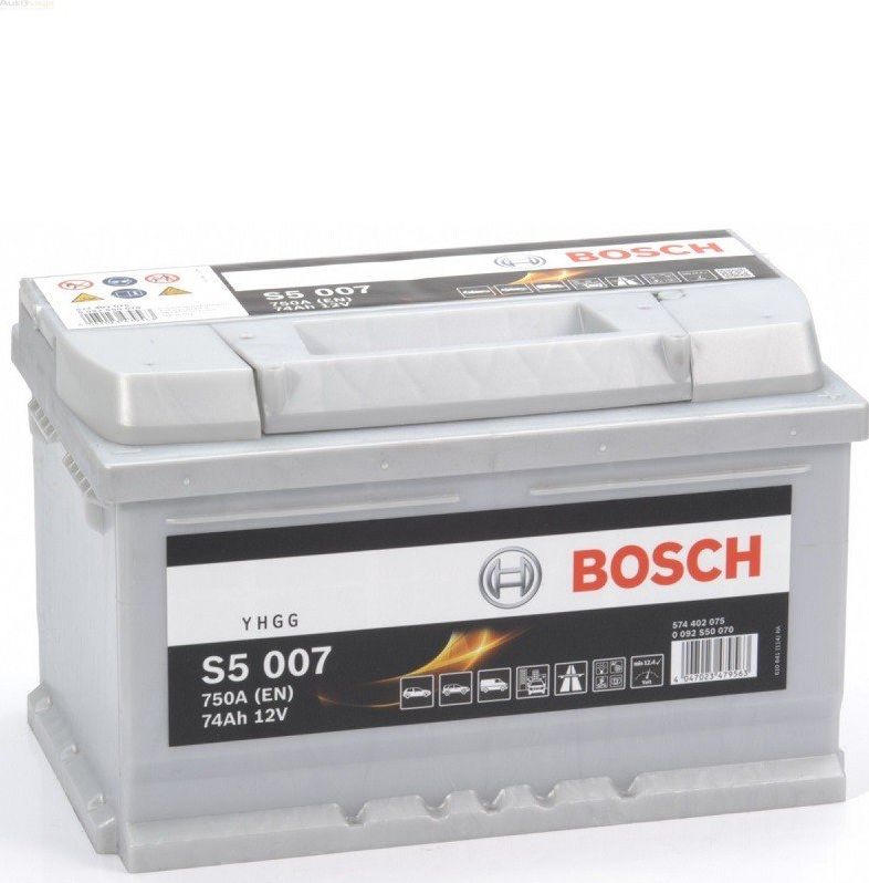 Bosch 12V 74AH/750A L-  278X175X175 S5 auto akumulators