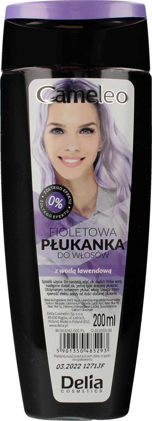 Delia Plukanka do wlosow fioletowa z woda lawendowa 200ml (715293) 715293 (5901350485293)