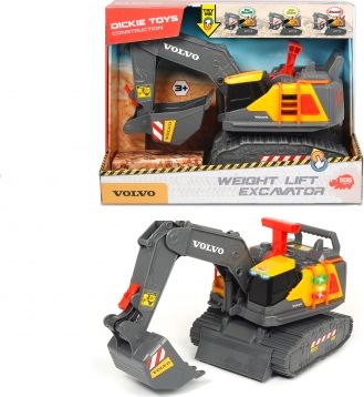 Dickie Volvo Weight Lift Excavator              203725006 Rotaļu auto un modeļi