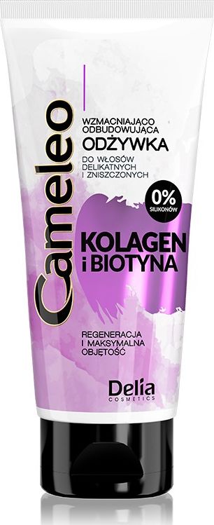 Delia Cosmetics Cameleo Kolagen i Biotyna Odzywka wzmacniajaco-odbudowujaca 200ml 713275 (5901350483275)