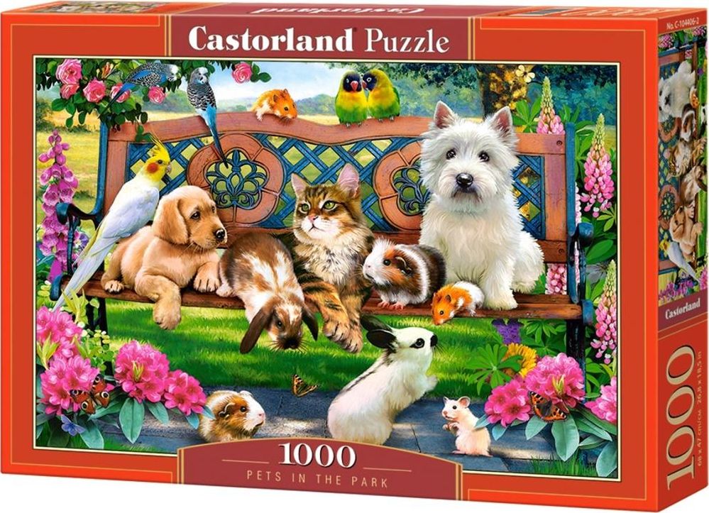 Castorland Puzzle 1000 Pets in the Park CASTOR 341409 (5904438104406) puzle, puzzle