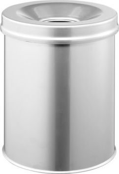 DURABLE Papierkorb Safe rund 15 Liter silber