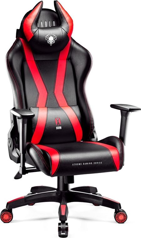 Diablo Chairs X-Horn 2.0 Black and red (size L) datorkrēsls, spēļukrēsls