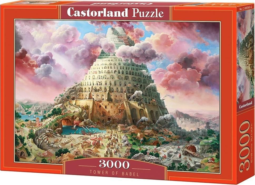 Castor Puzzle 3000 pcs Tower of Babel puzle, puzzle