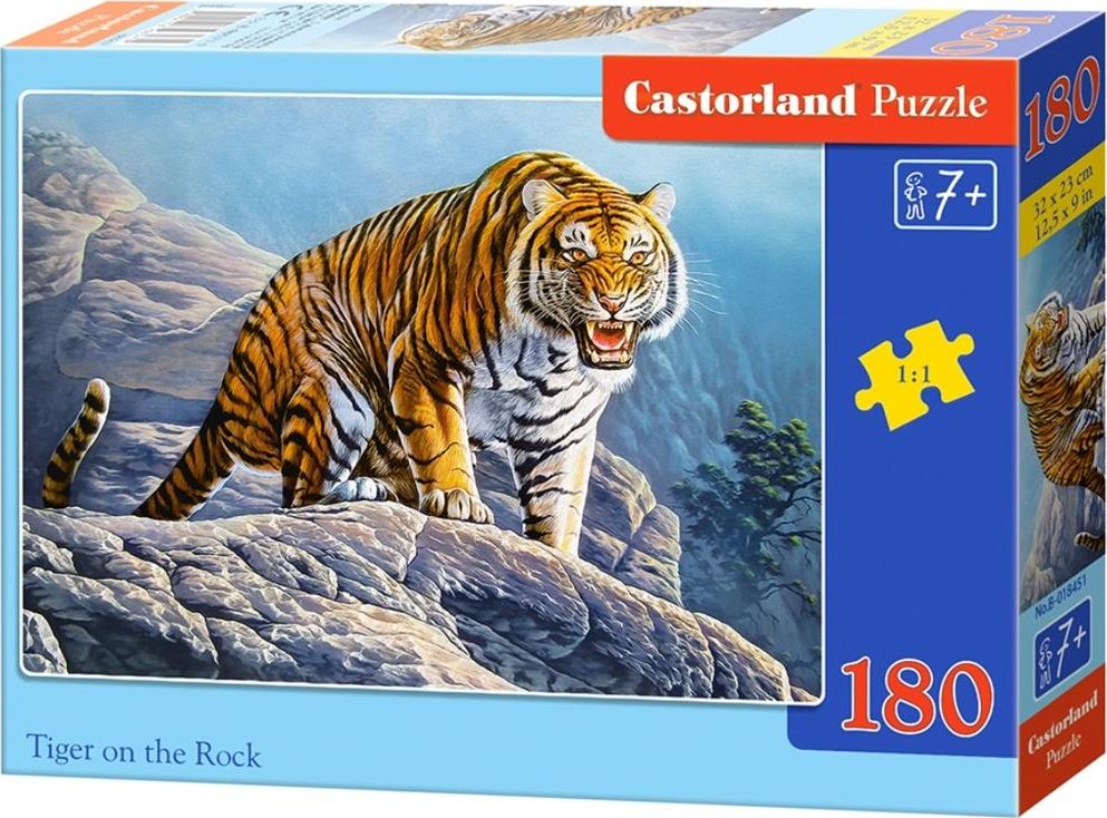 Castorland Puzzle 180 Tiger on the rock CASTOR 341390 (5904438018451) puzle, puzzle