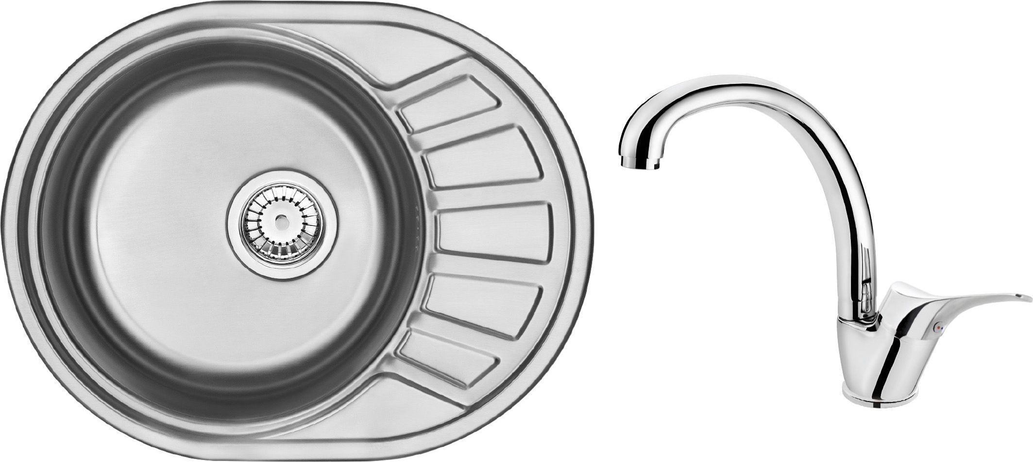 Zlewozmywak Deante KOMPLET: ZST 011C + BATERIA . Z WYL. F + OSPRZET ZSTA011C (5908212068786) Izlietne