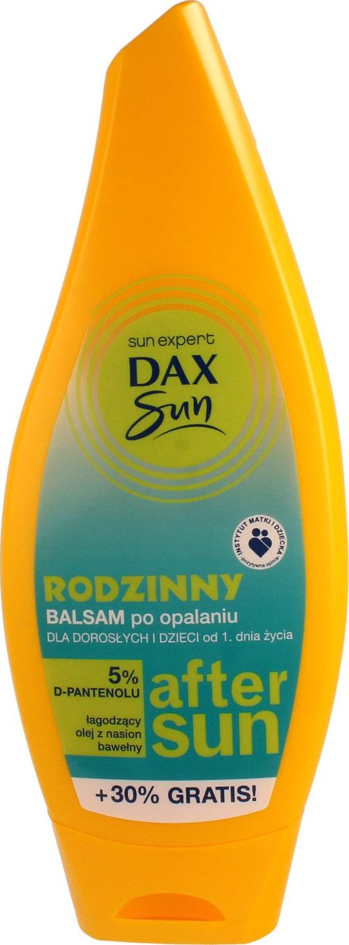 DAX DAX_Sun After Sun rodzinny balsam po opalaniu dla doroslych i dzieci od 1. dnia zycia 5% D-Pantenolu 250ml 5900525059666 (5900525059666) kosmētika ķermenim