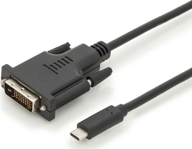 DIGITUS USB Type-C Adapterkabel, Type-C auf DVI USB kabelis